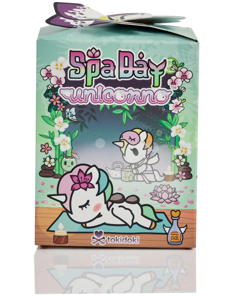 Relax, refresh, and reveal a surprise! The Spa Day Unicorno Blind Box series brings pampering vibes and peaceful charm to your Unicorno collection! This relaxing 9-figure series includes characters like Zen Babe, Mud Bath Babe, Bubbly Bubbles, Pedi Petals, and more! Treat yourself to a little kawaii wellness!