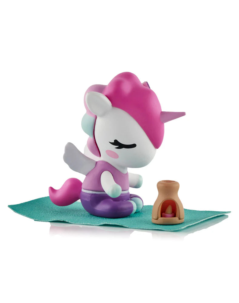 Relax, refresh, and reveal a surprise! The Spa Day Unicorno Blind Box series brings pampering vibes and peaceful charm to your Unicorno collection! This relaxing 9-figure series includes characters like Zen Babe, Mud Bath Babe, Bubbly Bubbles, Pedi Petals, and more! Treat yourself to a little kawaii wellness!