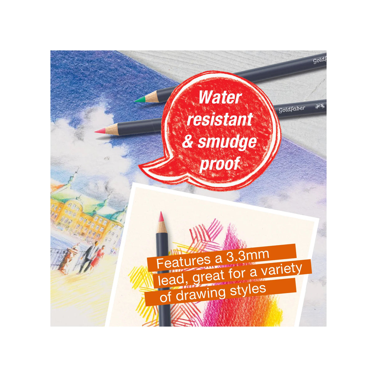 Faber-Castell Goldfaber Color Pencils - Tin of 12