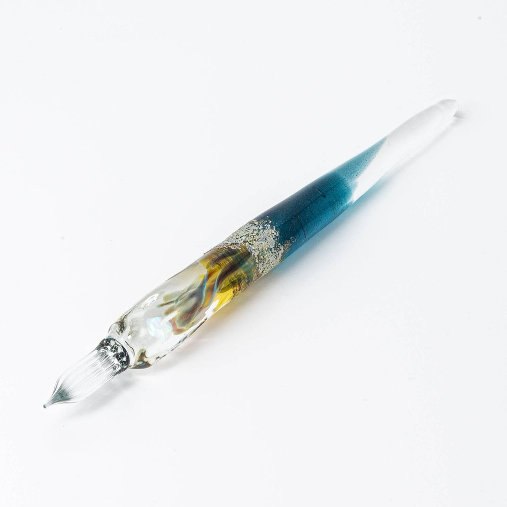 Tsukuyomi Blue Glass Dip Pen