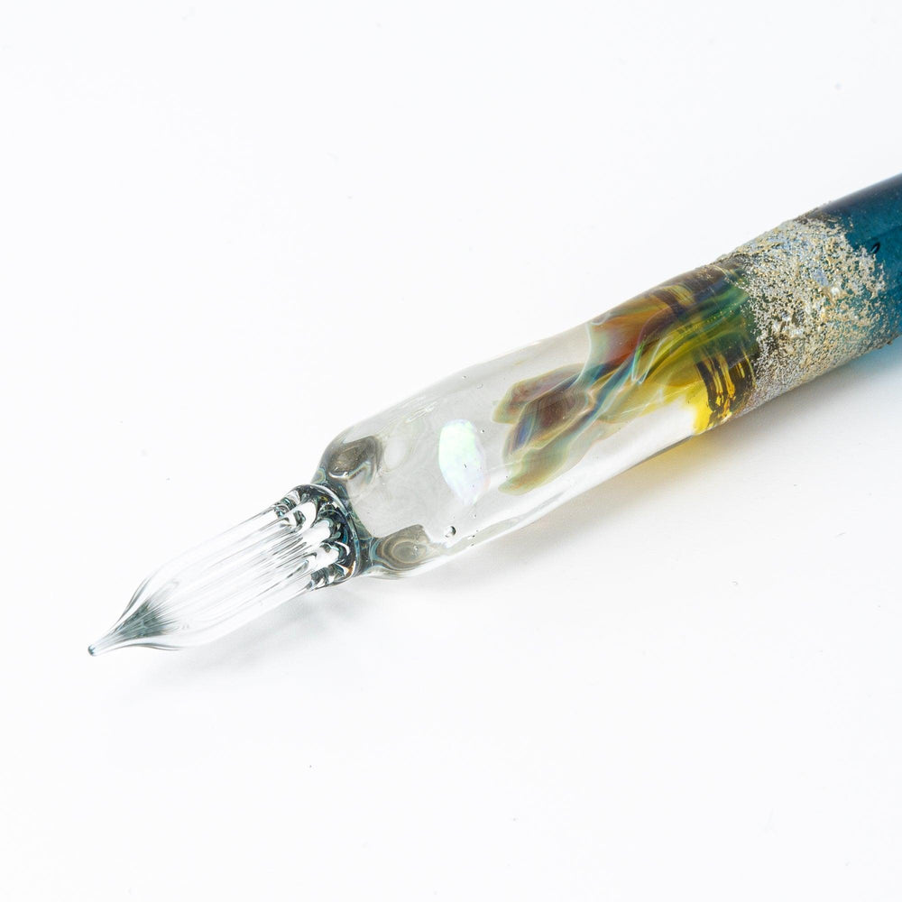 Tsukuyomi Blue Glass Dip Pen