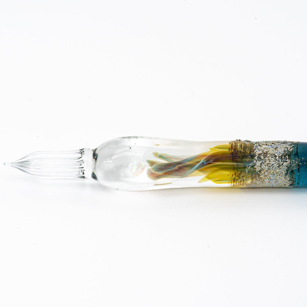 Tsukuyomi Blue Glass Dip Pen