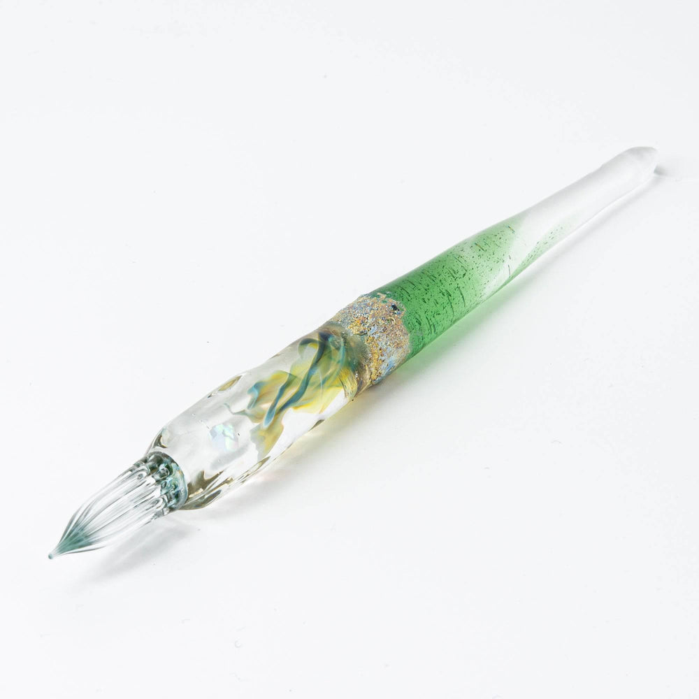 Tsukuyomi Green Glass Dip Pen