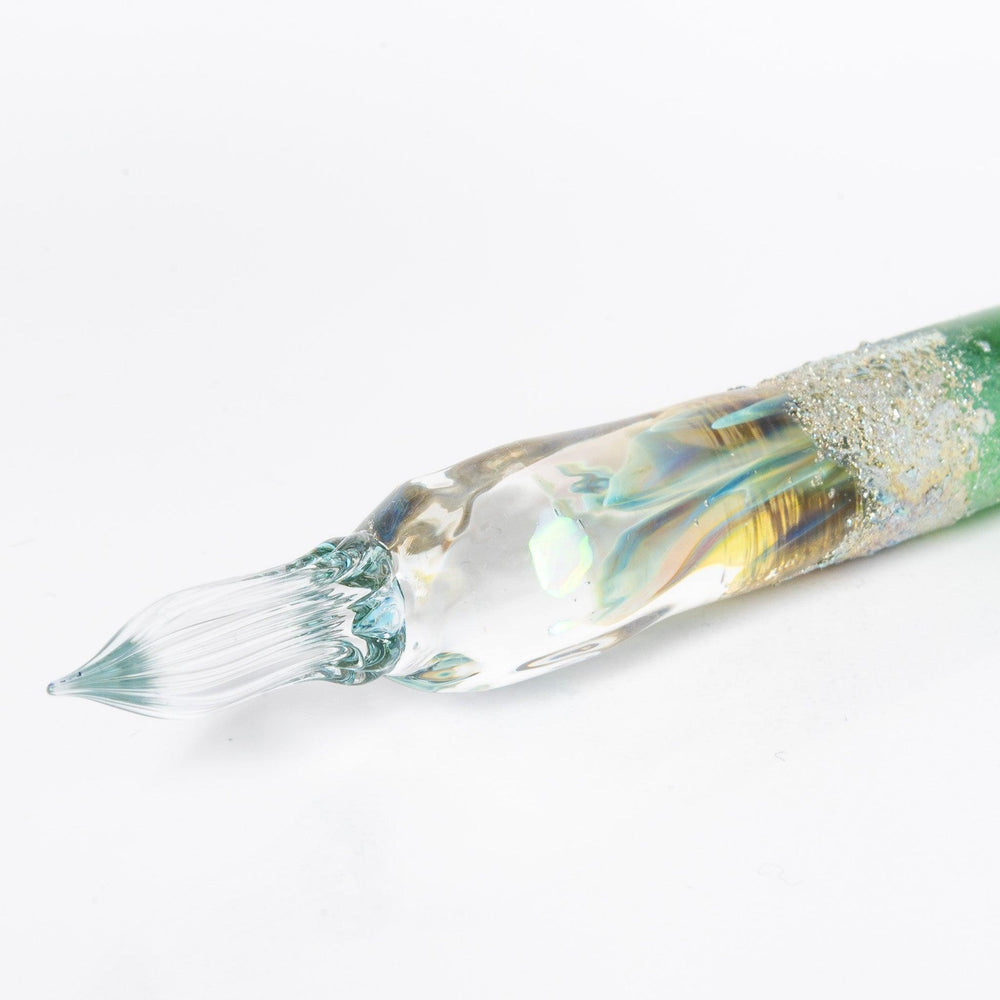 Tsukuyomi Green Glass Dip Pen