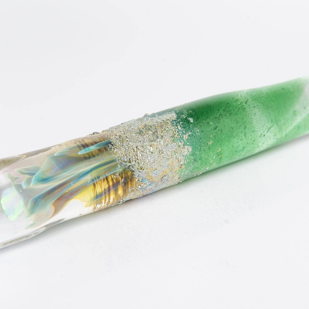 Tsukuyomi Green Glass Dip Pen