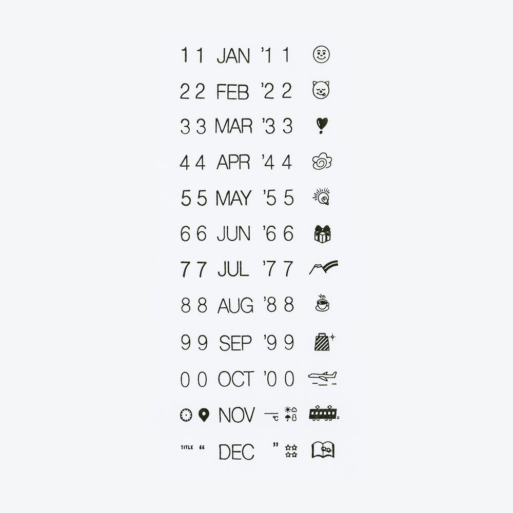 Hobonichi 2027 - Collect & Collage: Daily Memories - Rotating Stamp