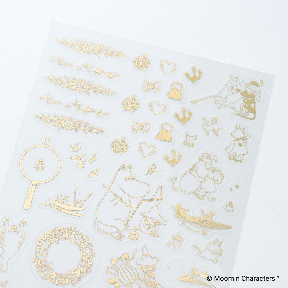 Hobonichi 2027 - Moomin: Foil-Stamped Clear Stickers (Adventure Log)