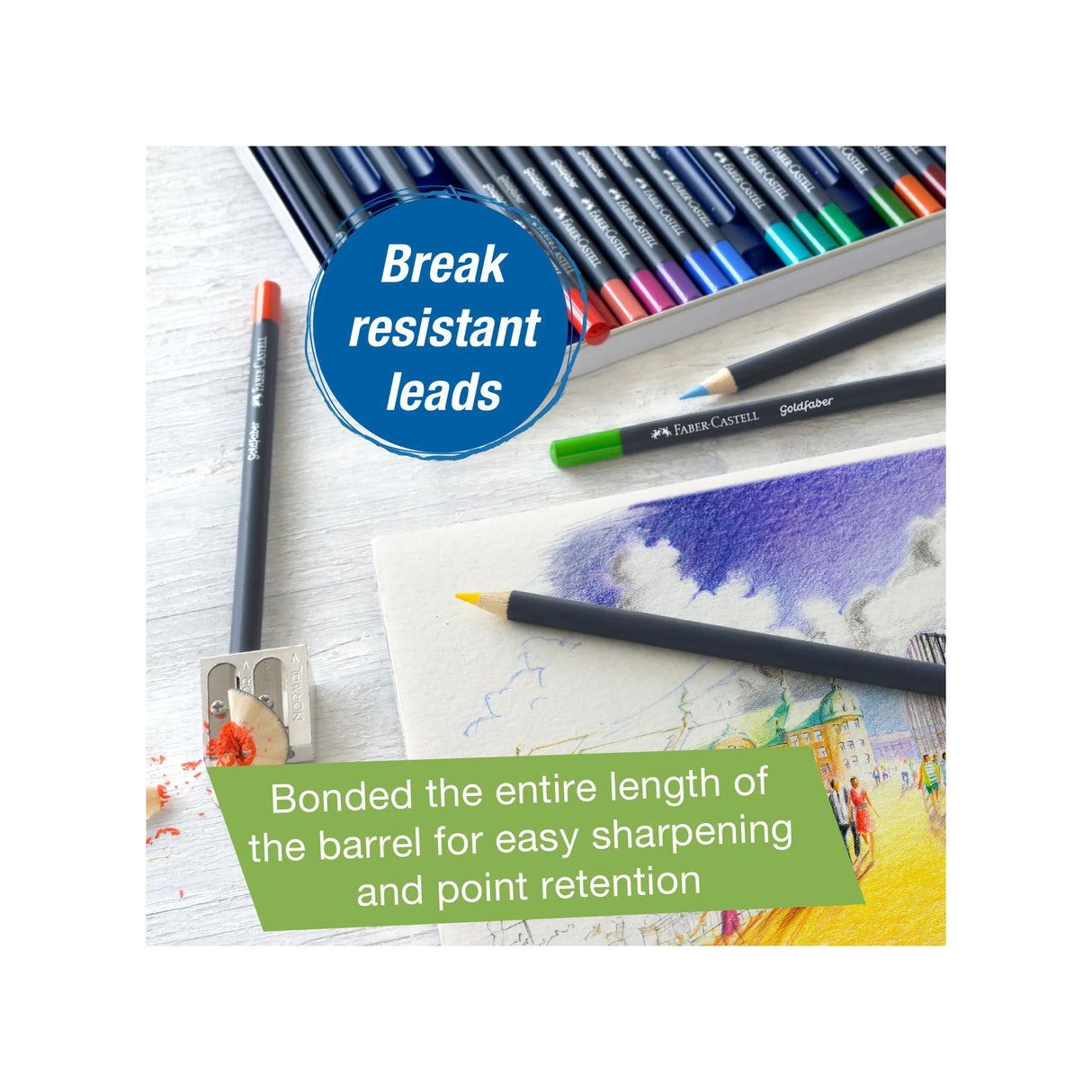 Faber-Castell Goldfaber Color Pencils - Tin of 12