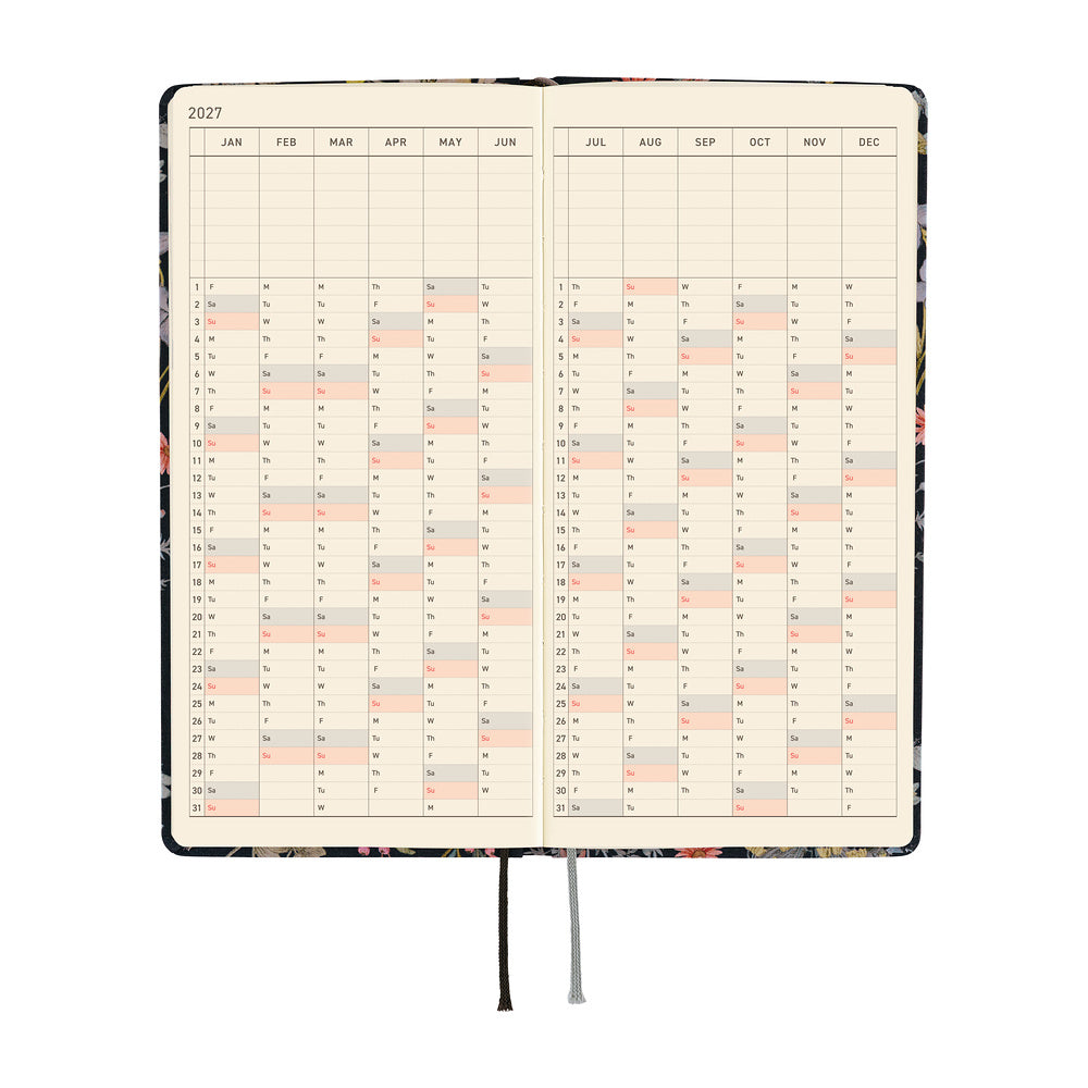 Hobonichi Techo Weeks 2027 - Liberty Fabrics: Floral Remedy
