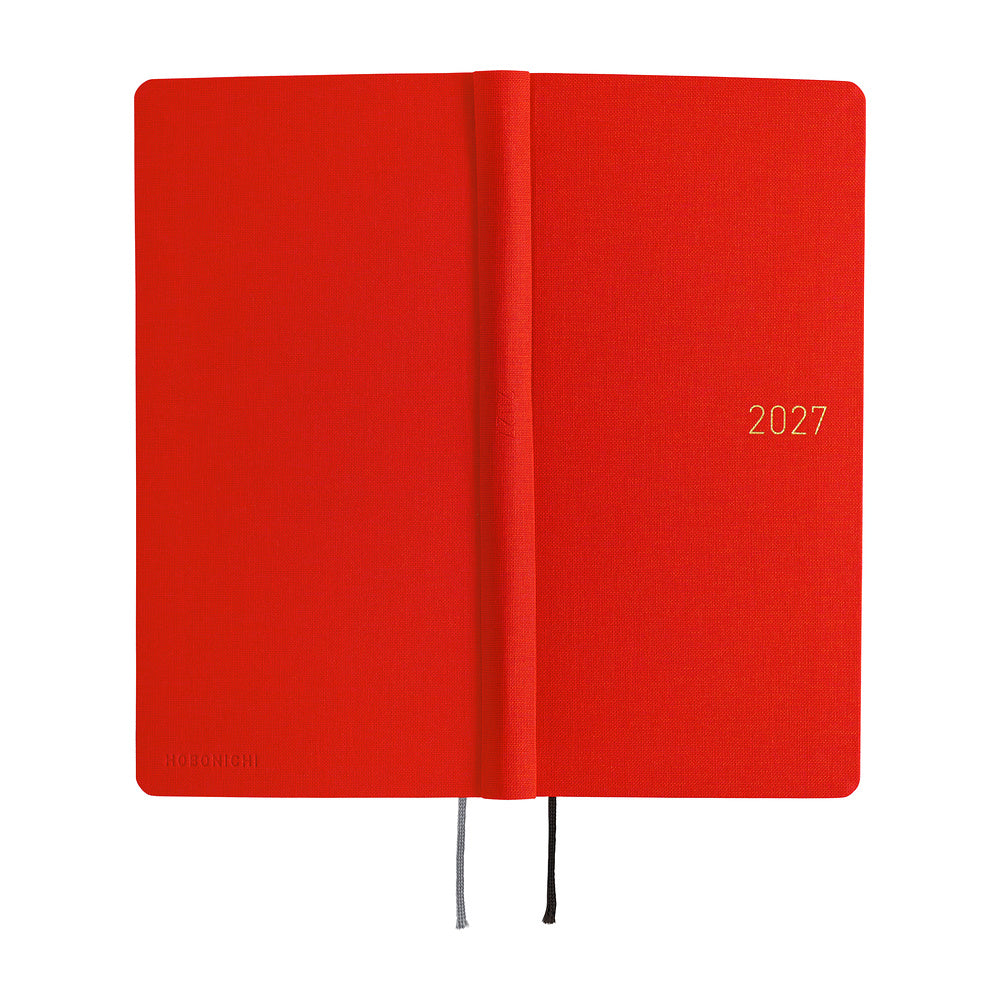 Hobonichi Techo Weeks Mega 2027 - Colors: Poppy Red