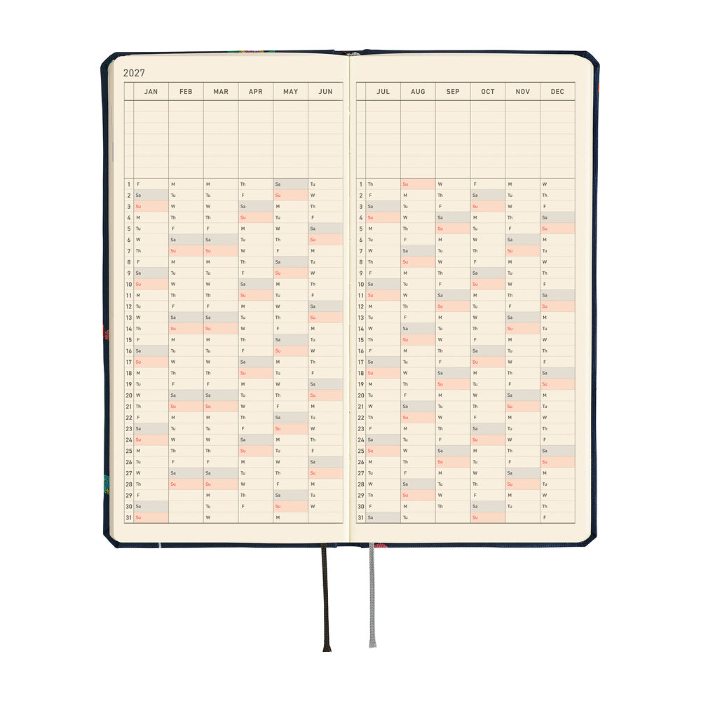 Hobonichi Techo Weeks Mega 2027 - Bow & Tie: Candy Dream