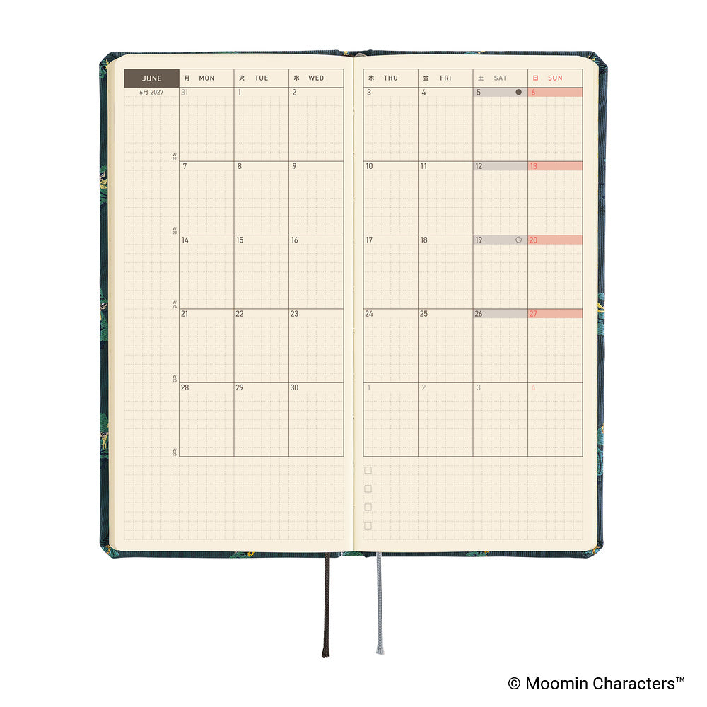 Hobonichi Techo Weeks 2027 - Moomin: A Day in the Life of Snufkin
