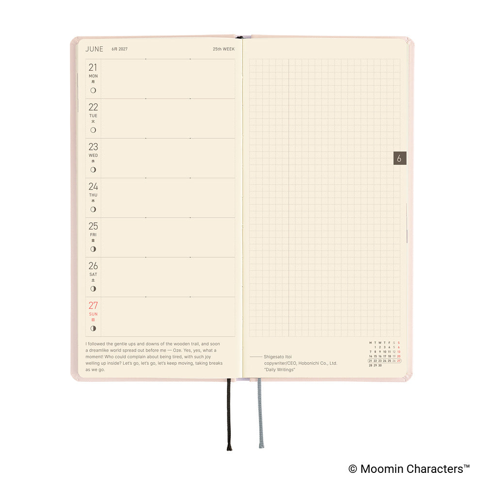 Hobonichi Techo Weeks 2027 - Moomin: At the Table