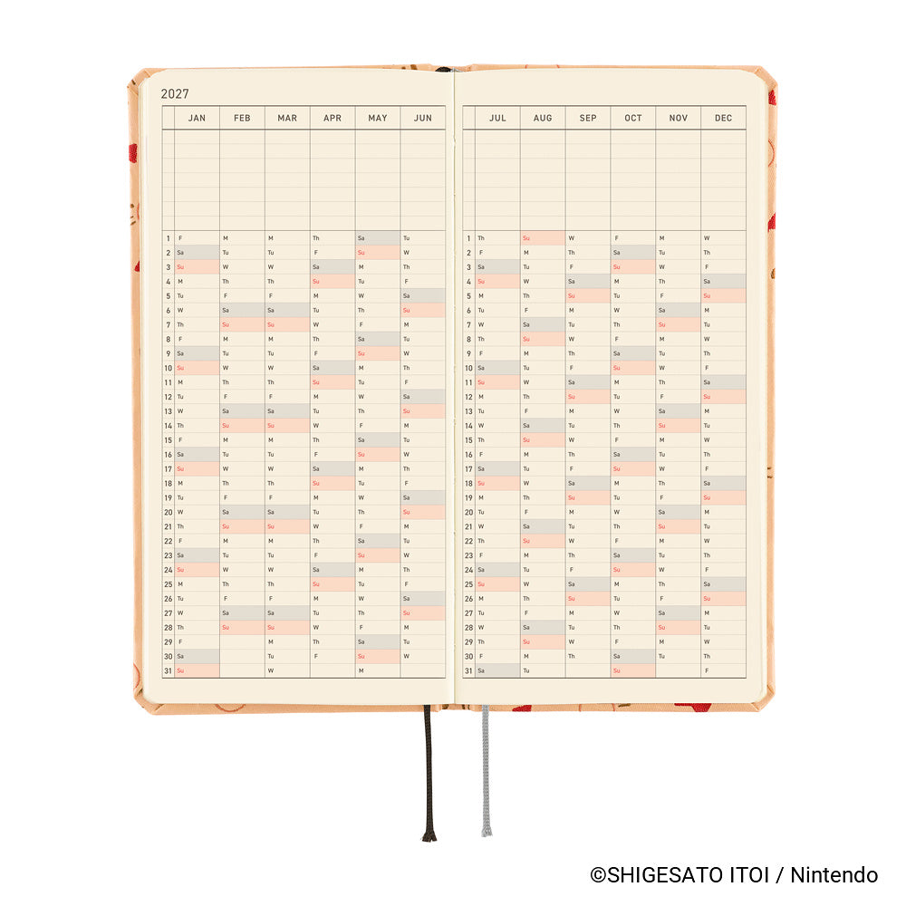 Hobonichi Techo Weeks 2027 - MOTHER: Mr. Saturn Pattern
