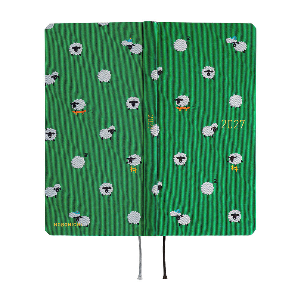 Hobonichi Techo Weeks 2027 - Bow & Tie: Sheep Sheep Sheep