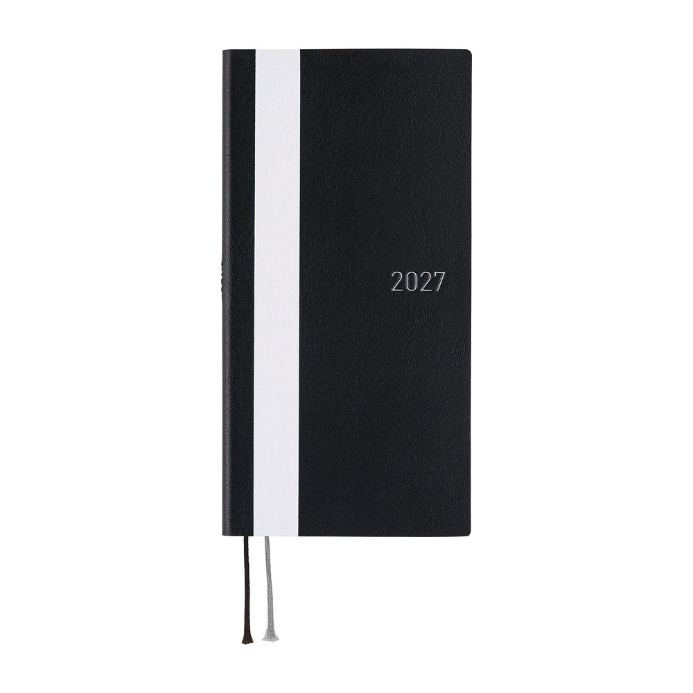 Hobonichi Techo Weeks 2027 - White Line: Black