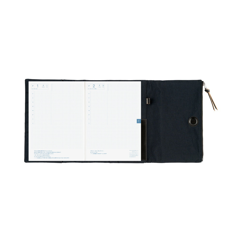 Hobonichi Techo A5 Cover - Tragen: Black