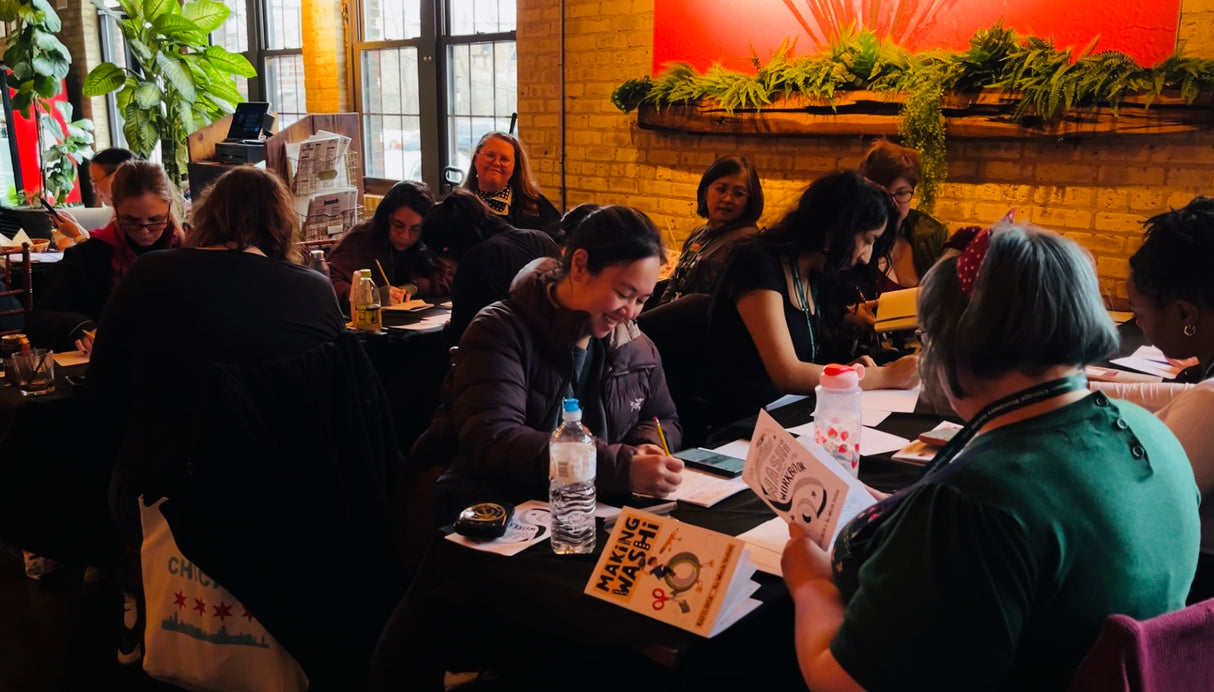 Making Washi with Riley's Desk