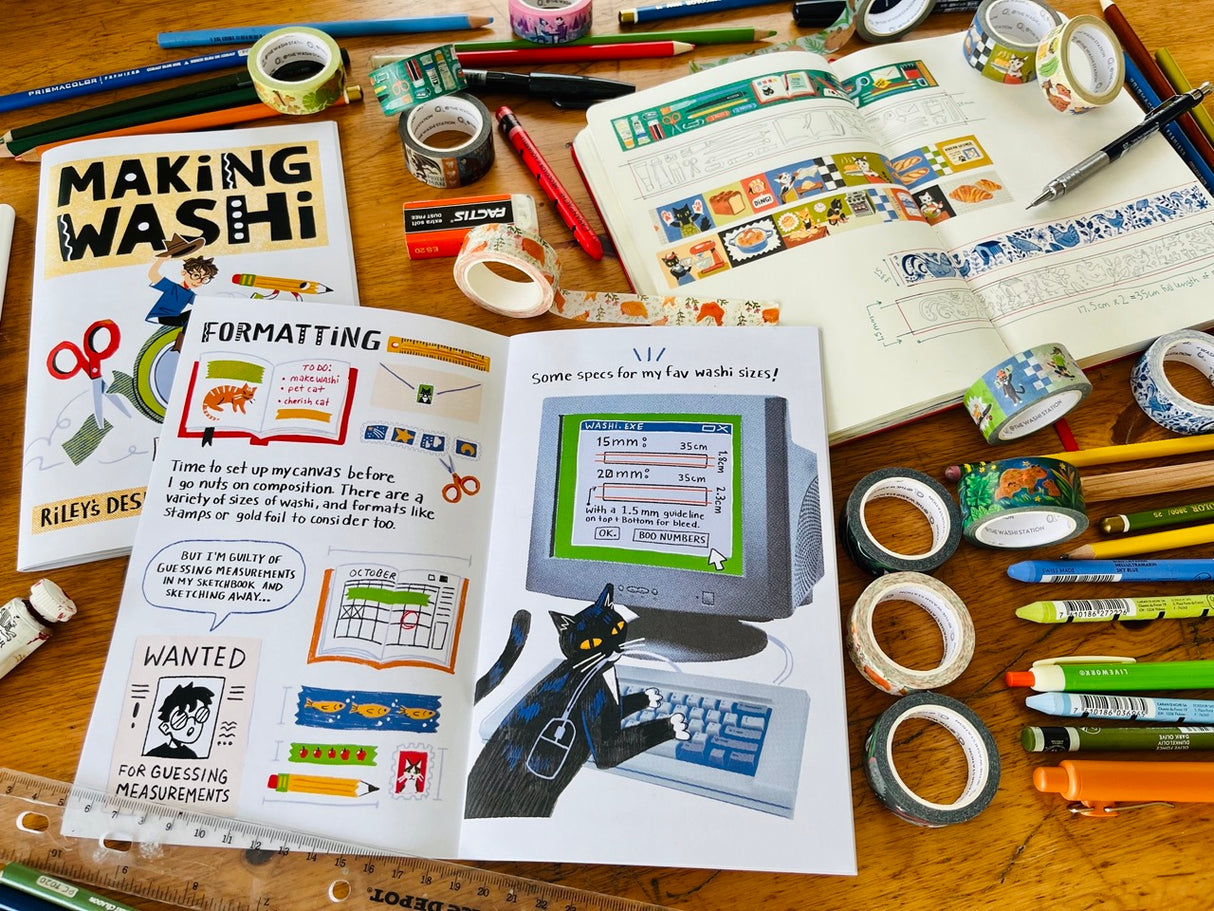 Making Washi with Riley's Desk