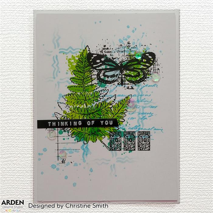 Arden Creative Studio Maker Series Fern Valley 4 in x 6 in Layering Clear Stamp Set