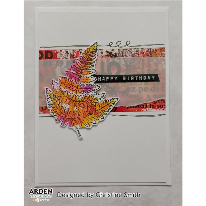 Arden Creative Studio Maker Series Fern Valley 4 in x 6 in Layering Clear Stamp Set