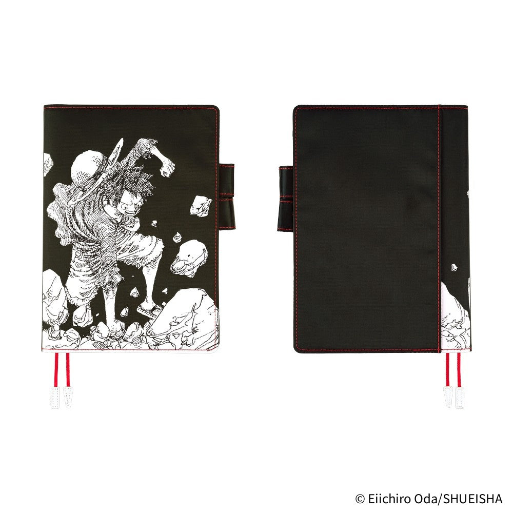 Hobonichi Techo 2026 Cousin A5 Book & Cover - ONE PIECE magazine Straw Hat Luffy (Black)