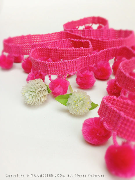 Strawberry Pom Pom 12 yards