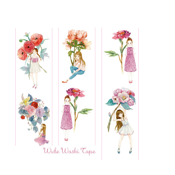 Flower girl peony dahlia ranunculus