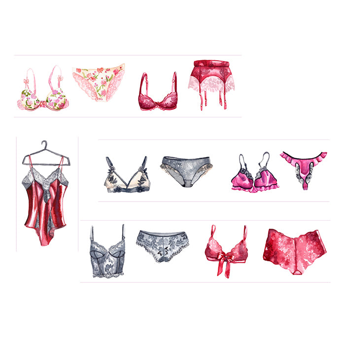 Lingerie Sleepwear Washi Tape
