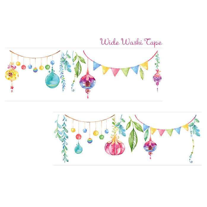 Adornos de vides con cinta washi • Adornos florales para fiestas