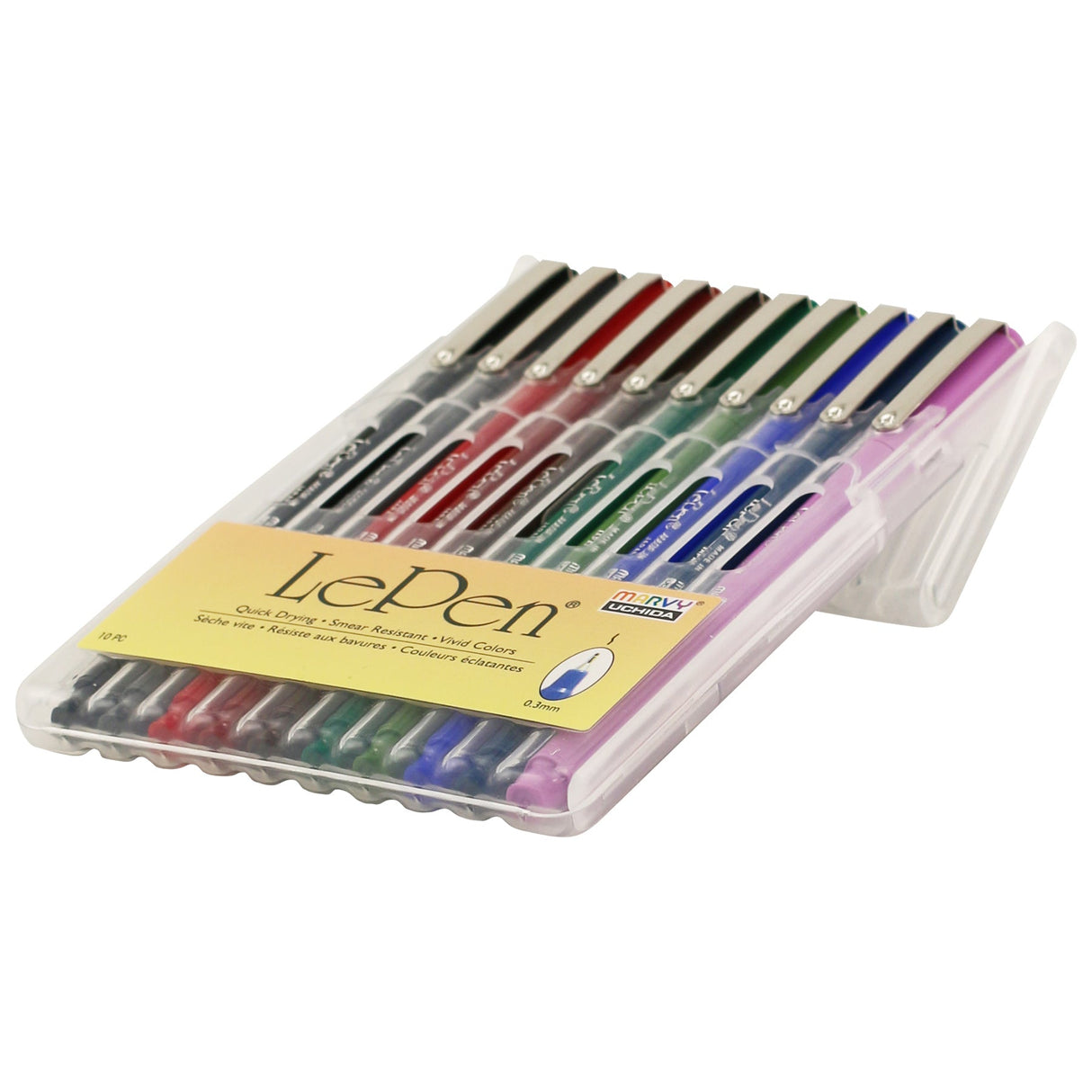Le Pen Fine Point Dark Set 10/Pkg Uchida