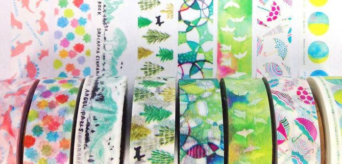 Manualidad espacial con cinta washi de pájaro