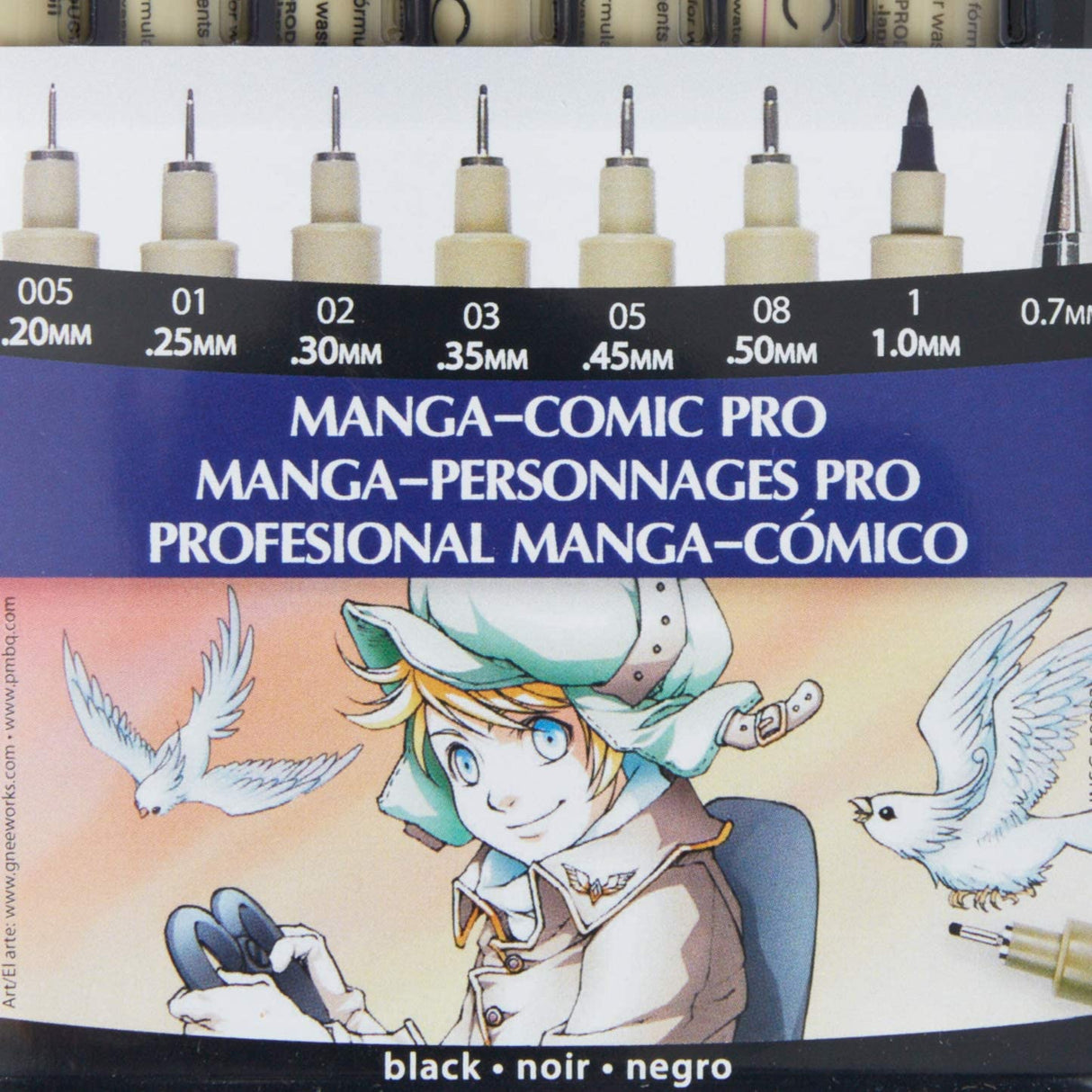 Pigma Manga Comic Pro Sketching & Inking Sets 8-Piece Set