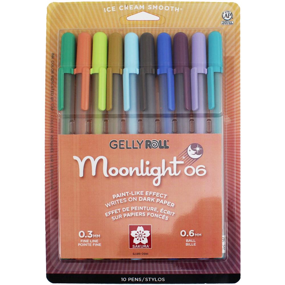 Gelly Roll 2020 New Colors Moonlight Fine Point Pens 10/Pkg