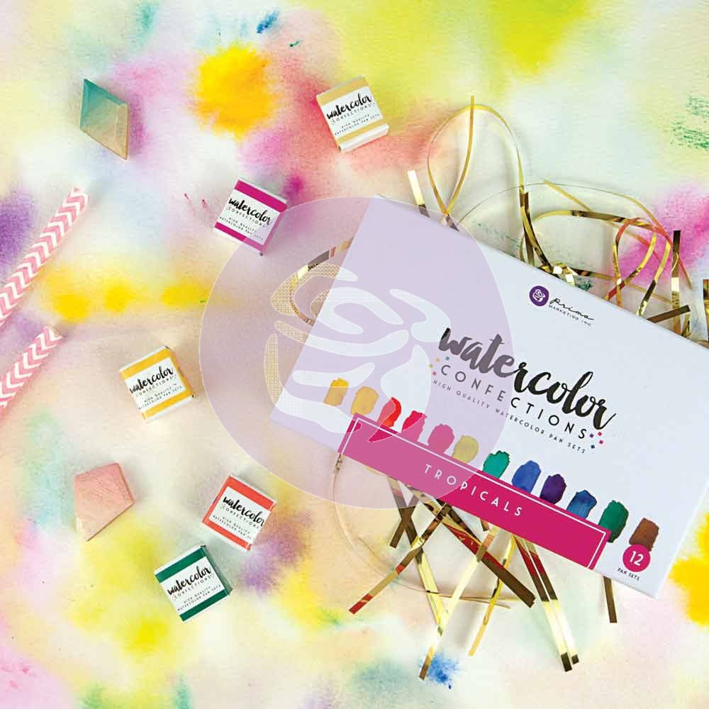 Prima Acuarela Pan Tropicals 12/Pkg