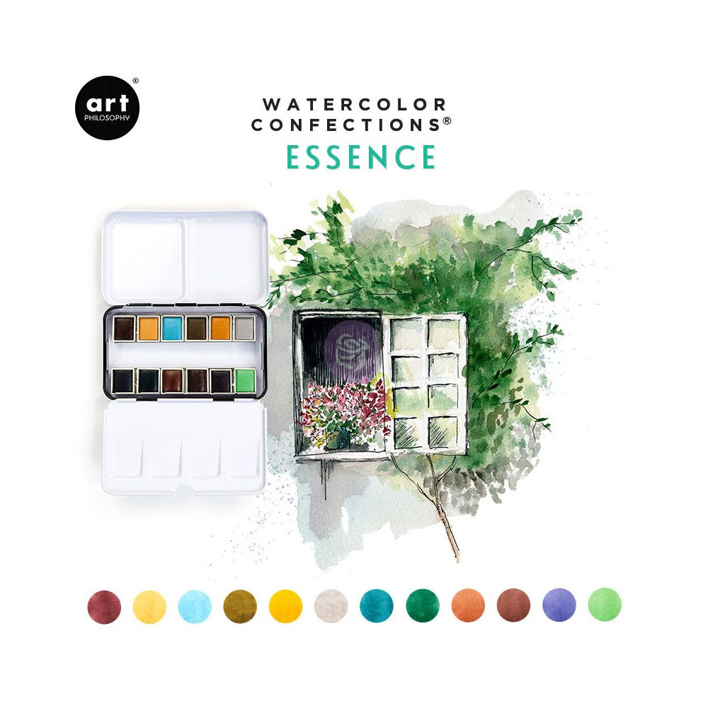 Prima Watercolor Pans Essence 12/Pkg