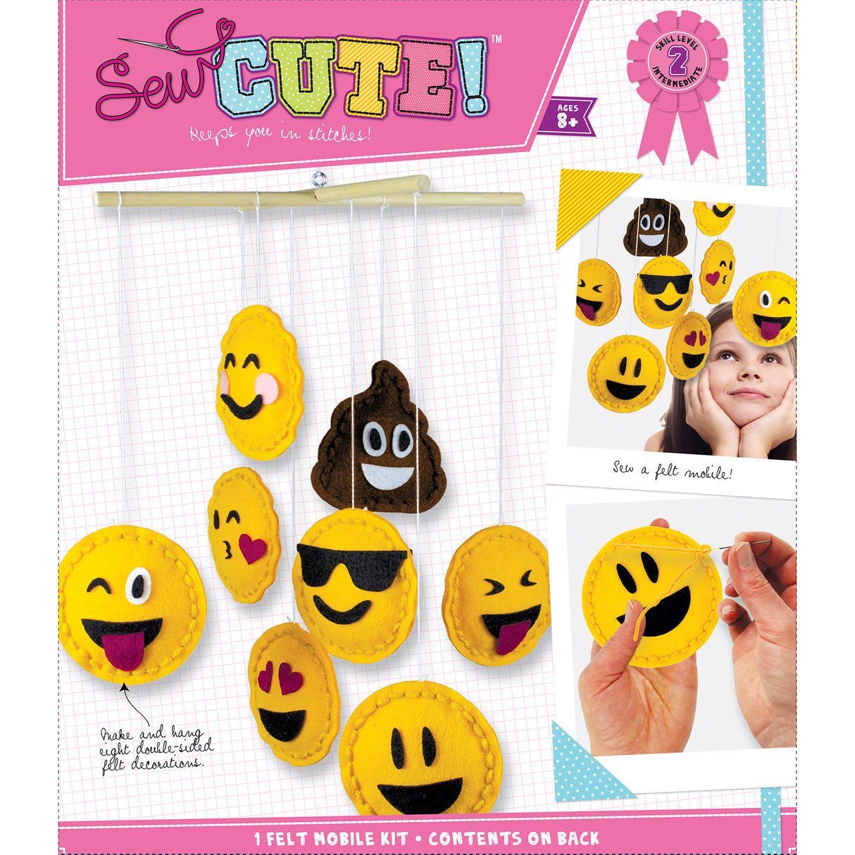 70 % DE DESCUENTO: Kit de fieltro Emoji Mobile Sew Cute!