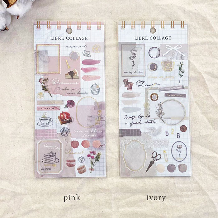 Pegatinas de collage gratuitas Ivory Mind Wave