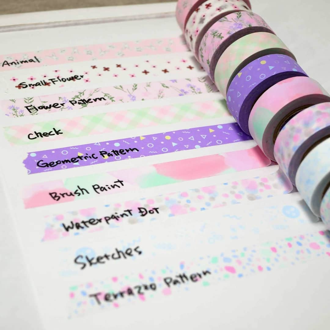Maste Draw Me Washi Tape that can be written with a water-based pens. Instead of labels, sticky notes, and memos! Masking tape that can be used for multiple purposes every day.