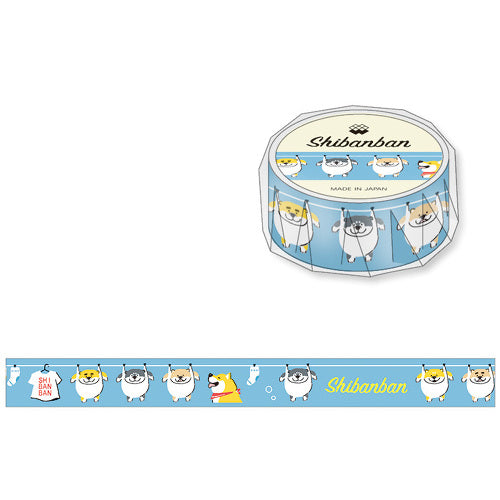 Shiba Inu Laundry Shibanban Japanese Masking Tape.