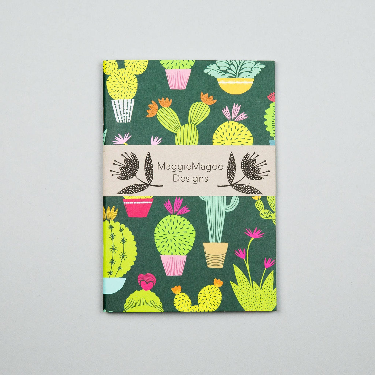 Libreta A6 Cactus Verde Oscuro