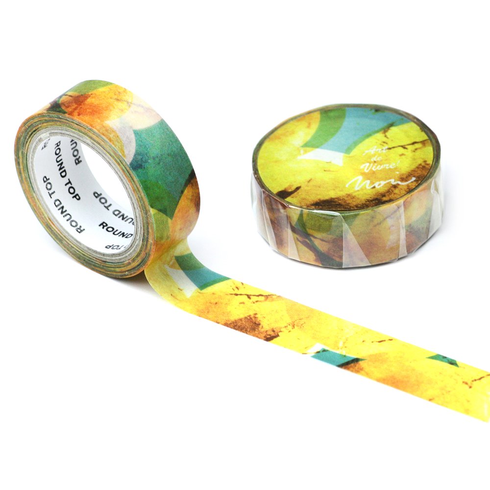Round Top Grapefruit Moon Washi Tape Atelier Noir- マスキングテープ グレープフルーツムーン