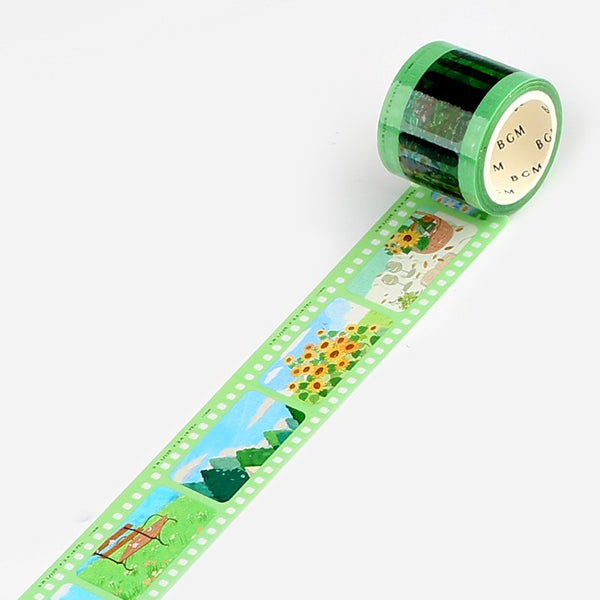 Green Film Washi Tape Clear BGM