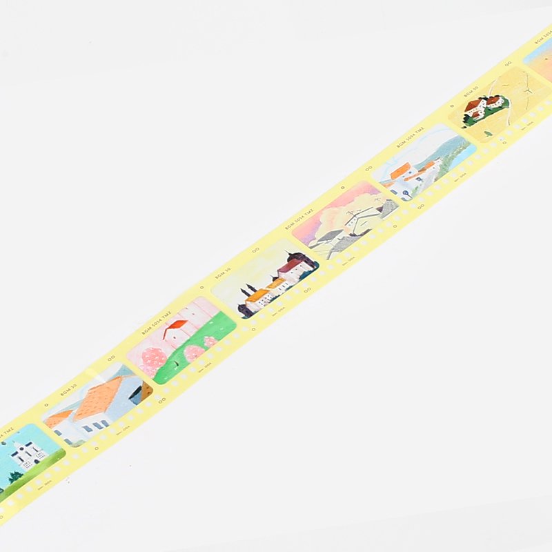 Light Yellow Film Washi Tape Clear BGM
