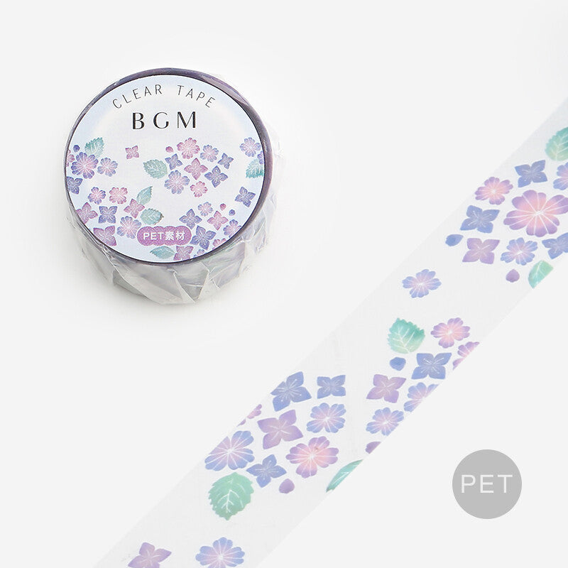 Hydrangea PET Clear Tape BGM