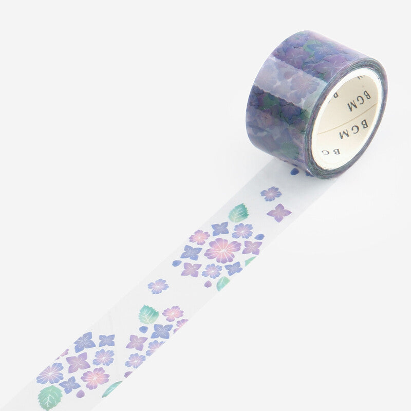 Hydrangea PET Clear Tape BGM