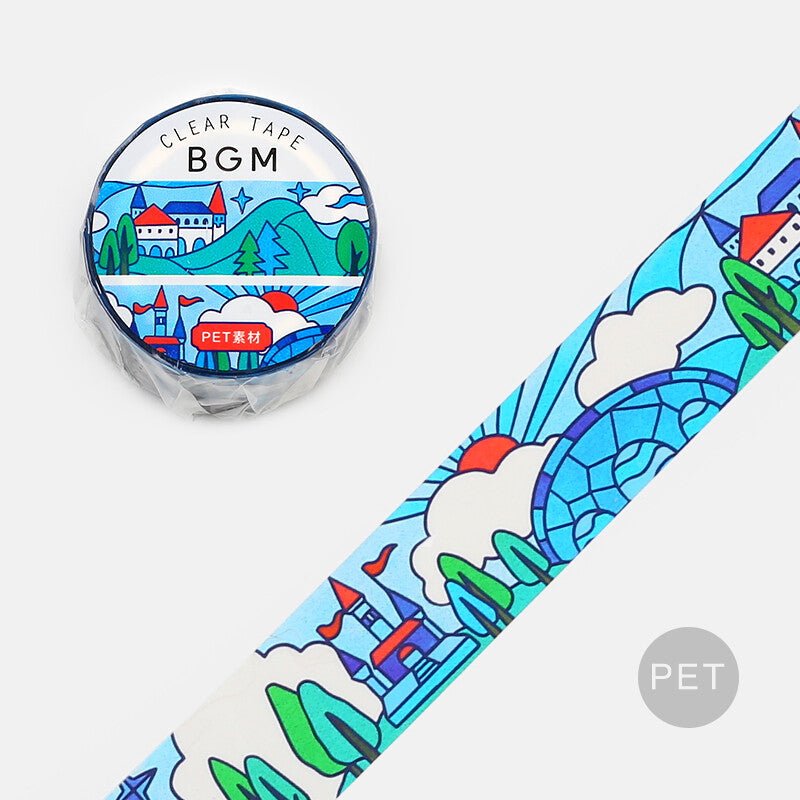 Stained Glass Castle Forest Clear Tape BGM