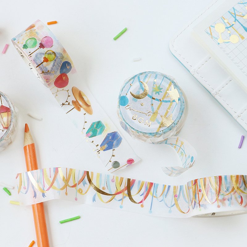 Curtain Decoration Washi Tape Foil BGM