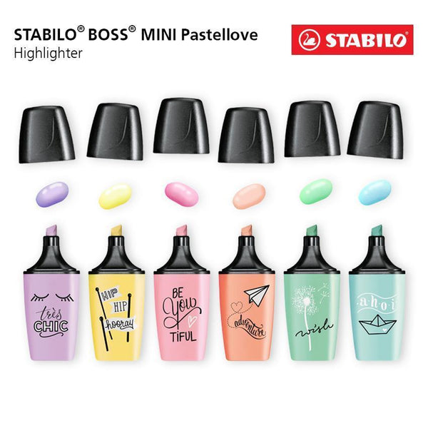Stabilo Boss Original Highlighter - Pastel - 6 Color Set