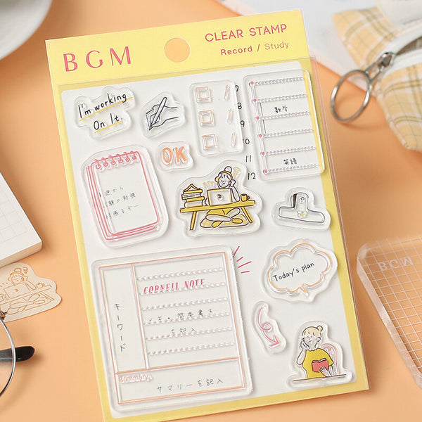 Study BGM Clear Stamp Set